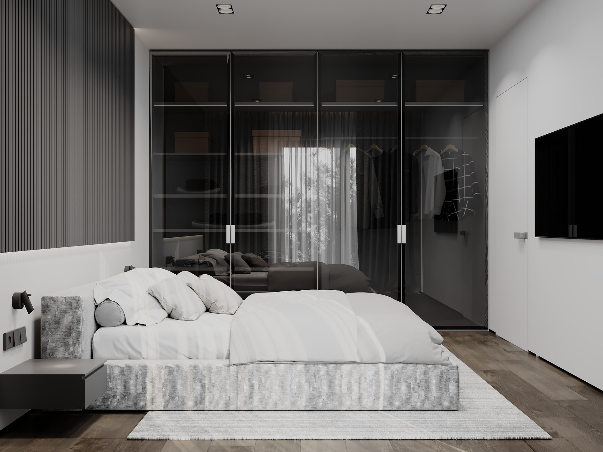 高级黑色系公寓设计 既沉稳又有范儿！-12