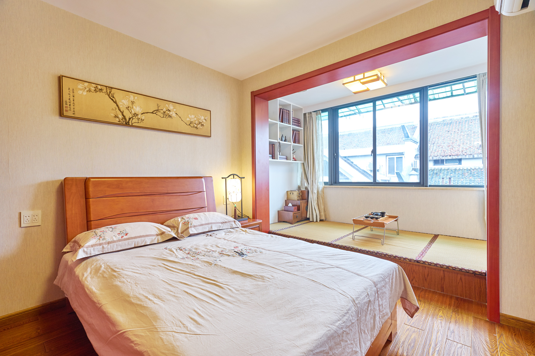 杭州柳浪新苑 70 平混搭风 Loft 软装改造，森系小清新与中国风的完美融合-26