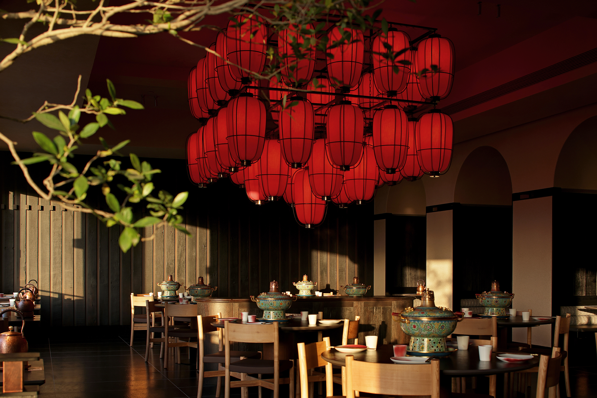 金昆阁·铜锅涮肉丨中国西安丨屋里门外设计-13