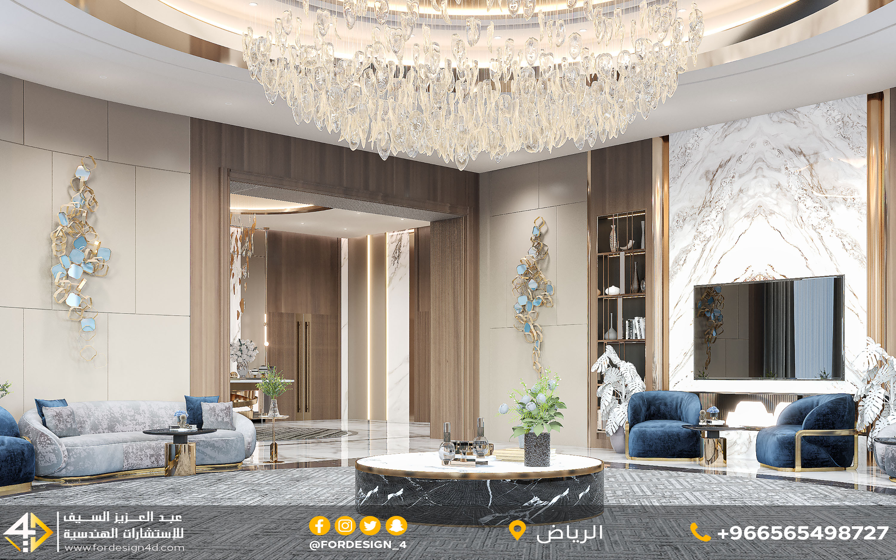 Luxury Light Men Mjlis in palace in KSA-4