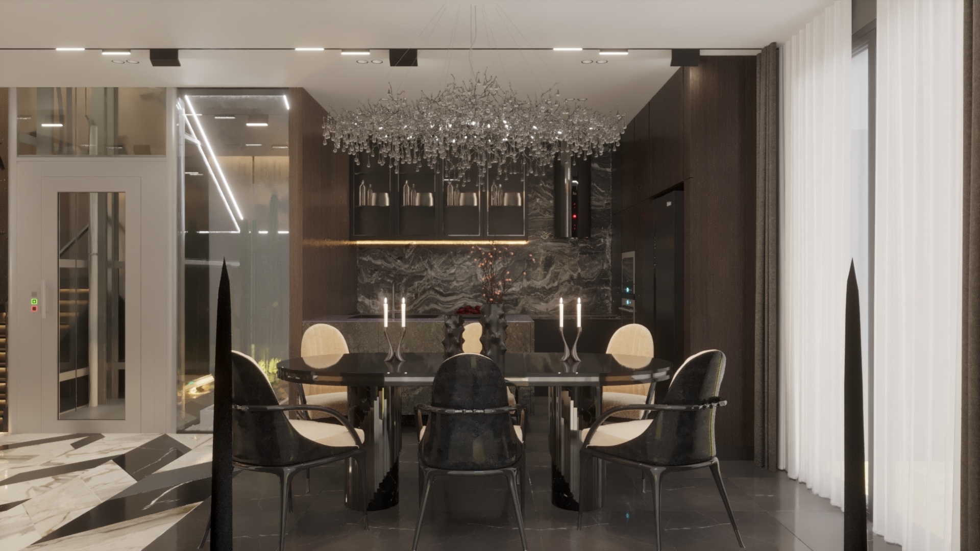 Villa Reception & Kitchen-2