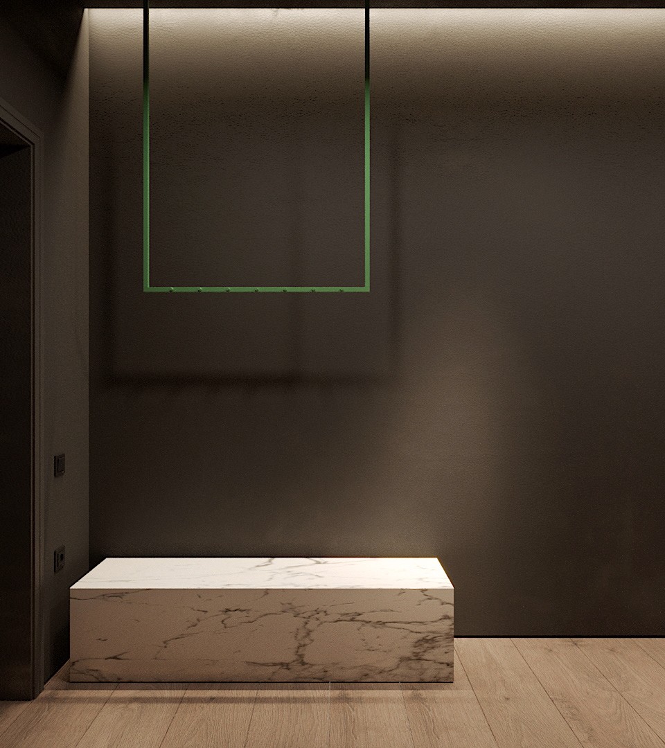 高级灰与绿色 精致时尚，打造舒适自然的私享空间-0