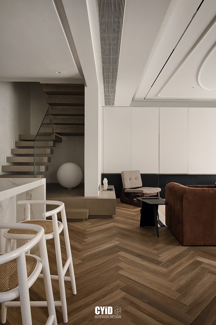 落于首都排屋的现代法式丨中国北京丨辰佑设计,颜青软装-22