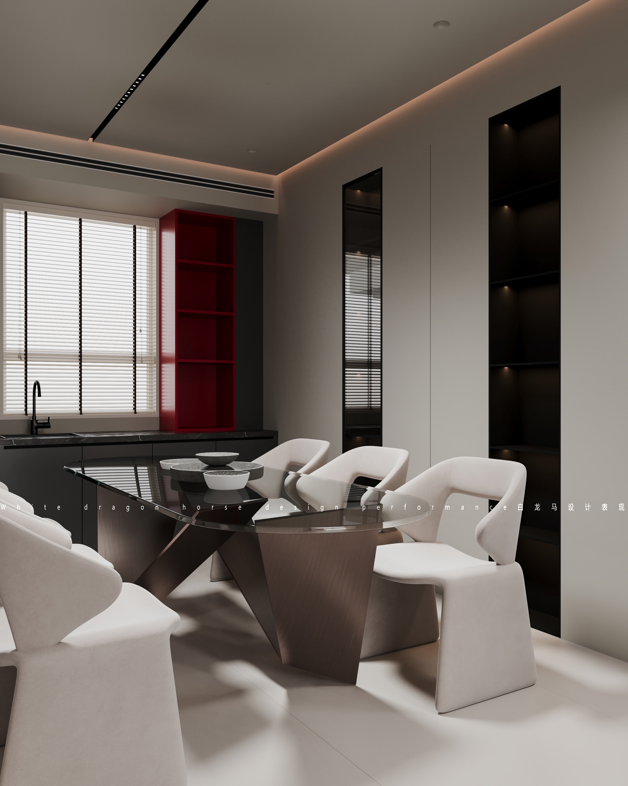 现代挑空别墅设计------白龙马效果图-5