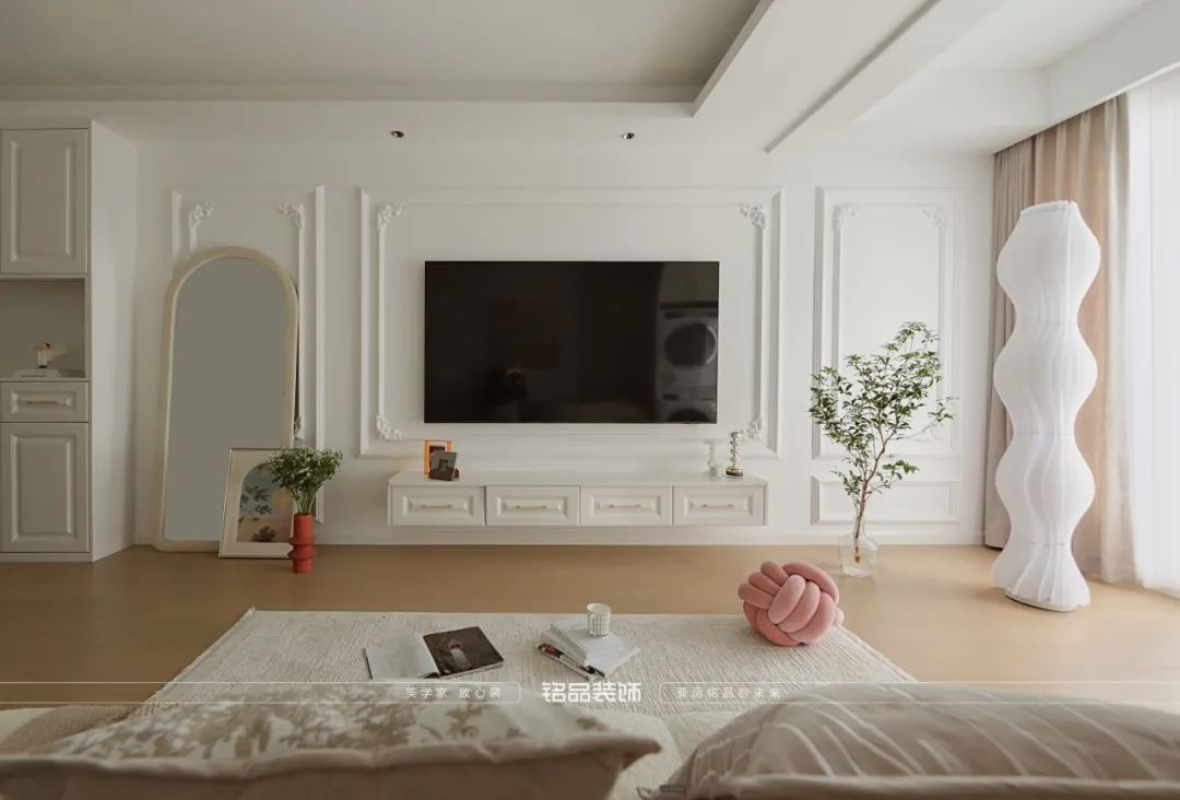 温柔奶油轻法式,浪漫满屋的世宸名府设计丨中国杭州丨铭品装饰-26