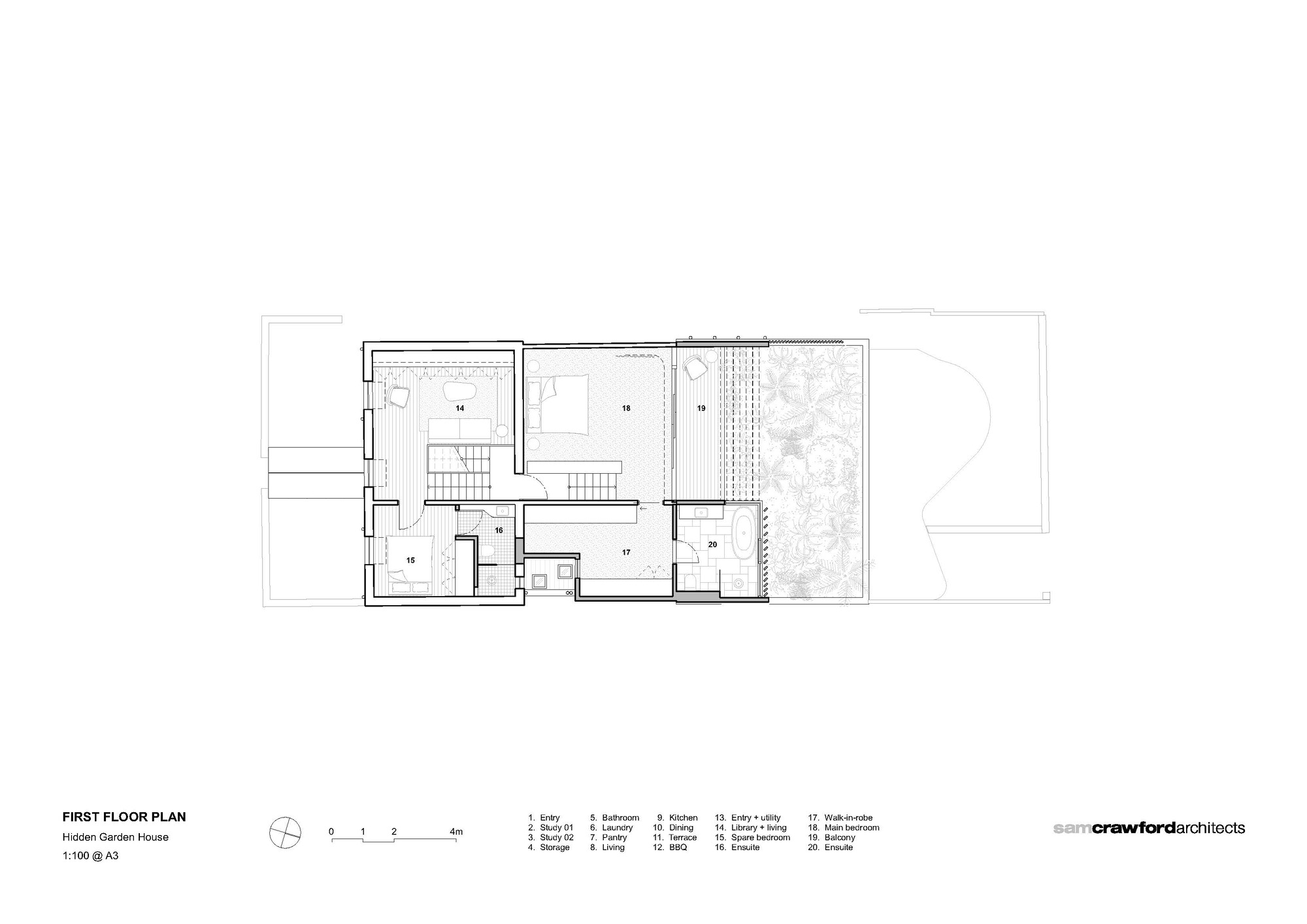 隐蔽花园住宅丨澳大利亚悉尼丨Sam Crawford Architects-53