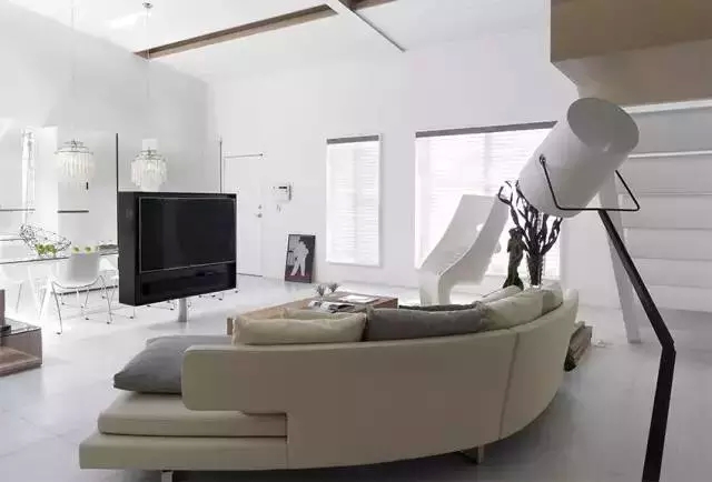 豪华别墅 现代风格家里装修还可以这样？隔墙不到顶也能这么漂亮-3