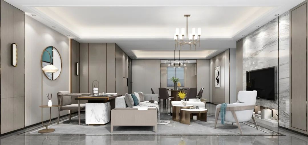 都会生活，现代艺术风格的奢雅空间-37