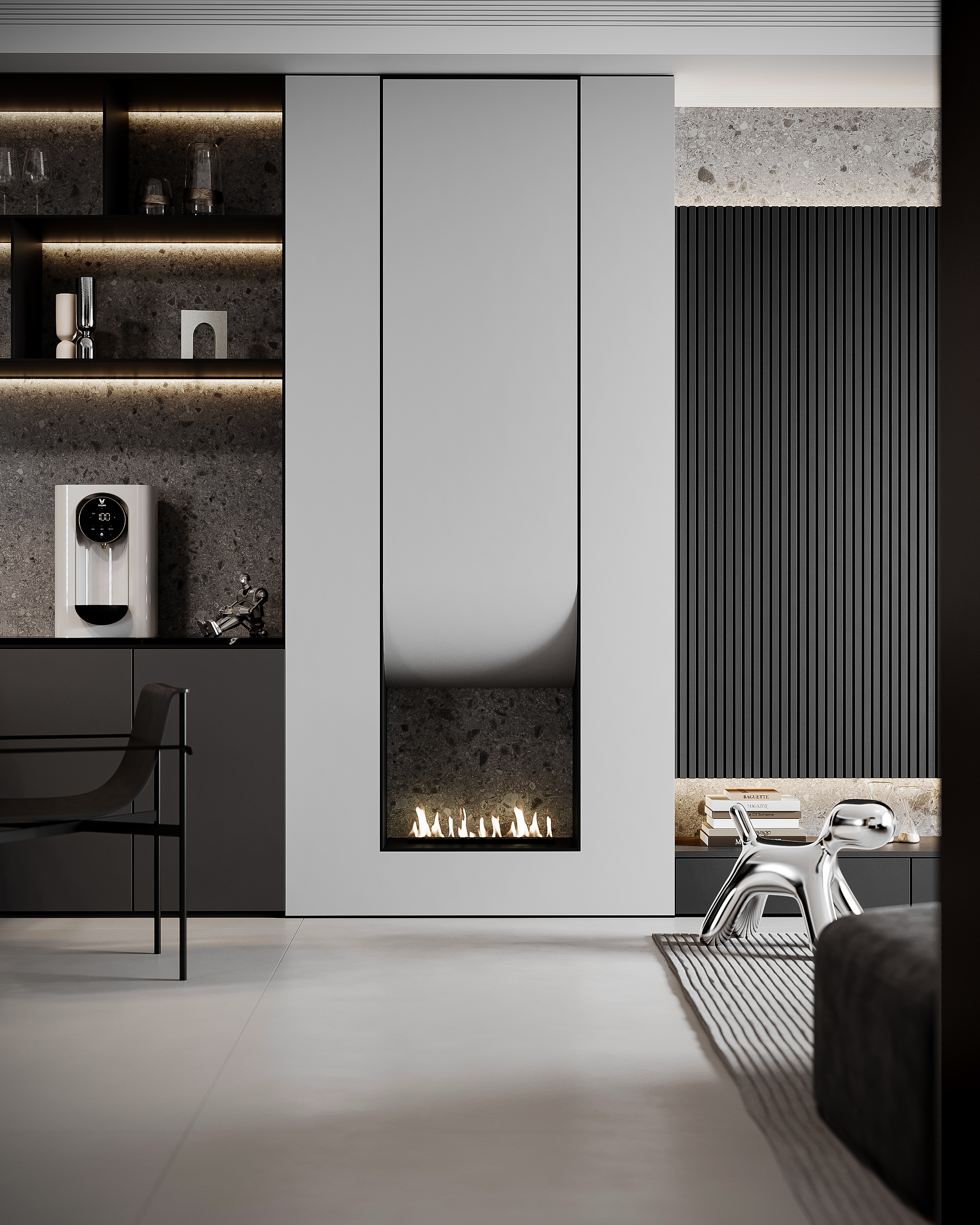 暗黑风客厅设计丨Wudc-10