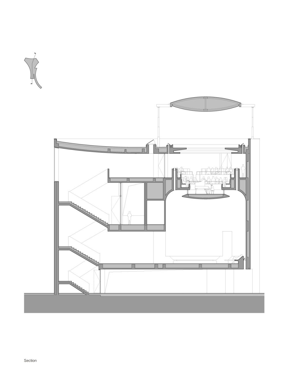 降落在阿那亚广场上精密音乐盒子的混凝土礼堂设计丨中国秦皇岛丨直向建筑-10