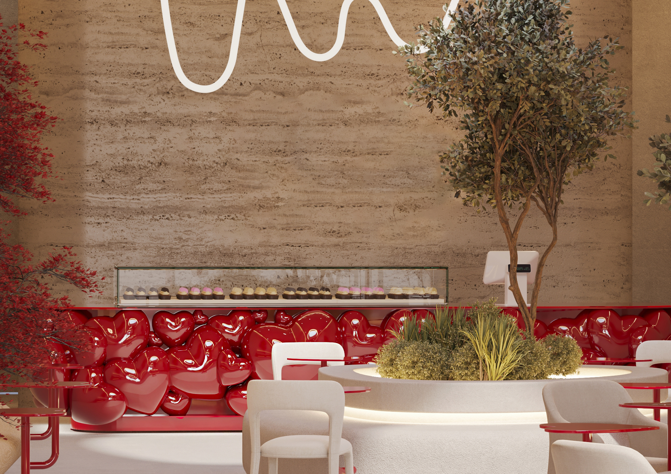 红咖啡屋（注：Rosso在意大利语中有红色之意，Café常见释义为咖啡馆、咖啡屋 ，这里意译为红咖啡屋 ） 丨United StatesLos Angeles丨Futuris Architects-14