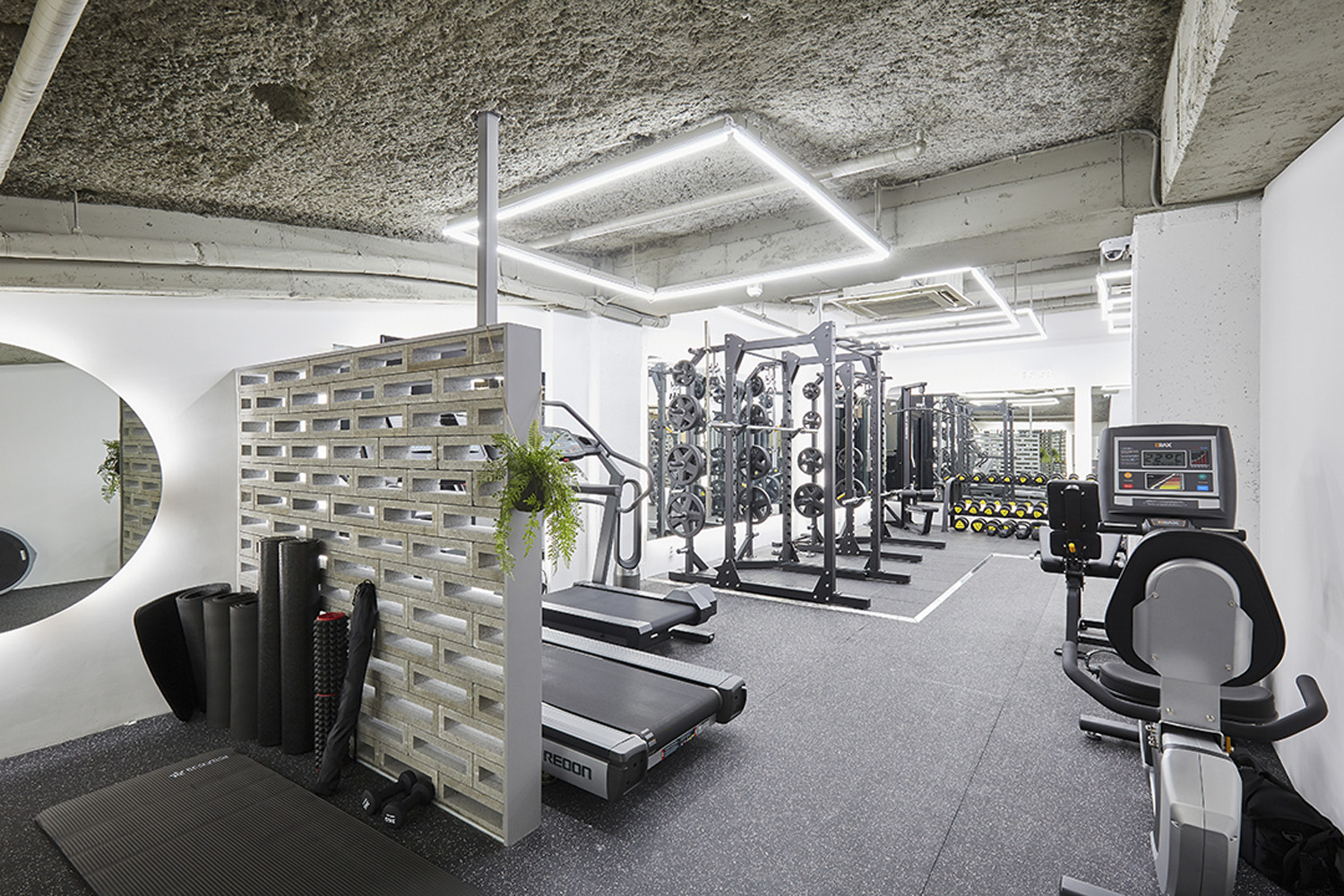 40 平咖啡馆氛围的健身空间设计-4