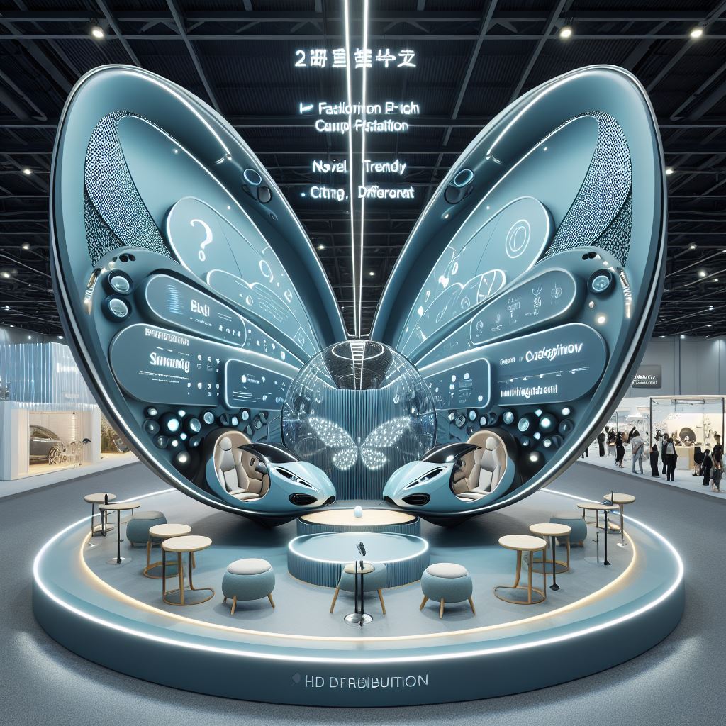 Eggshell-shaped personalized exhibition stand-12