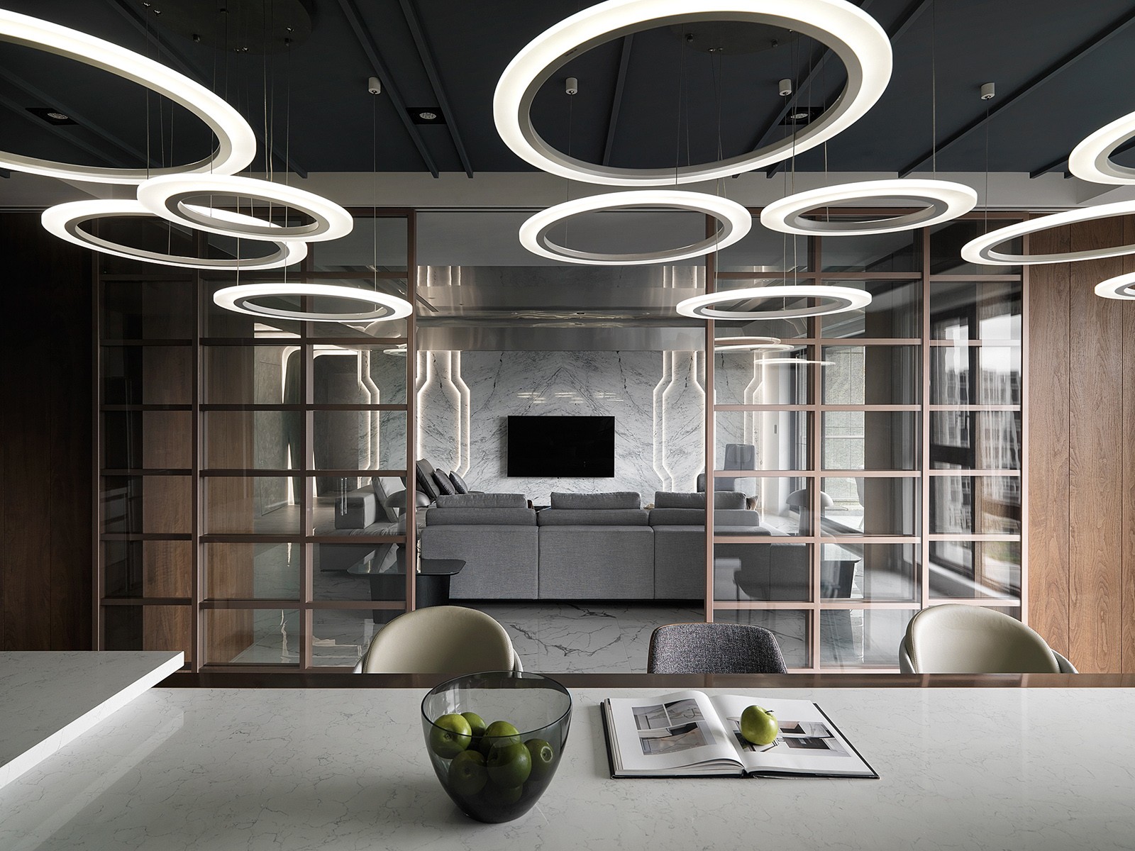 怀生国际设计打造 330m²现代高级灰大平层-17