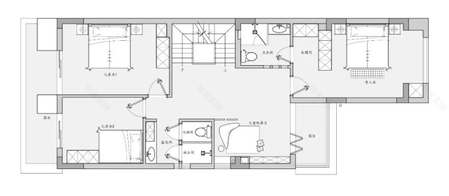 湖山壹号法式混搭别墅设计丨中国重庆丨琢信装饰-66