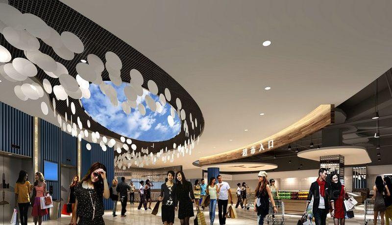 湖南湘潭天虹购物中心航空旅游主题设计-35
