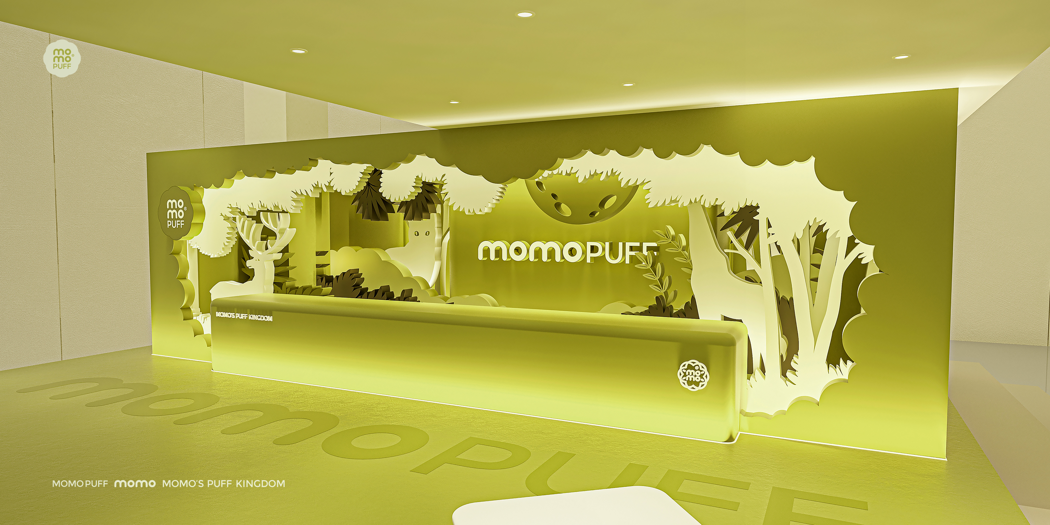 MOMOPUFF 主题店设计（剪纸风）-38