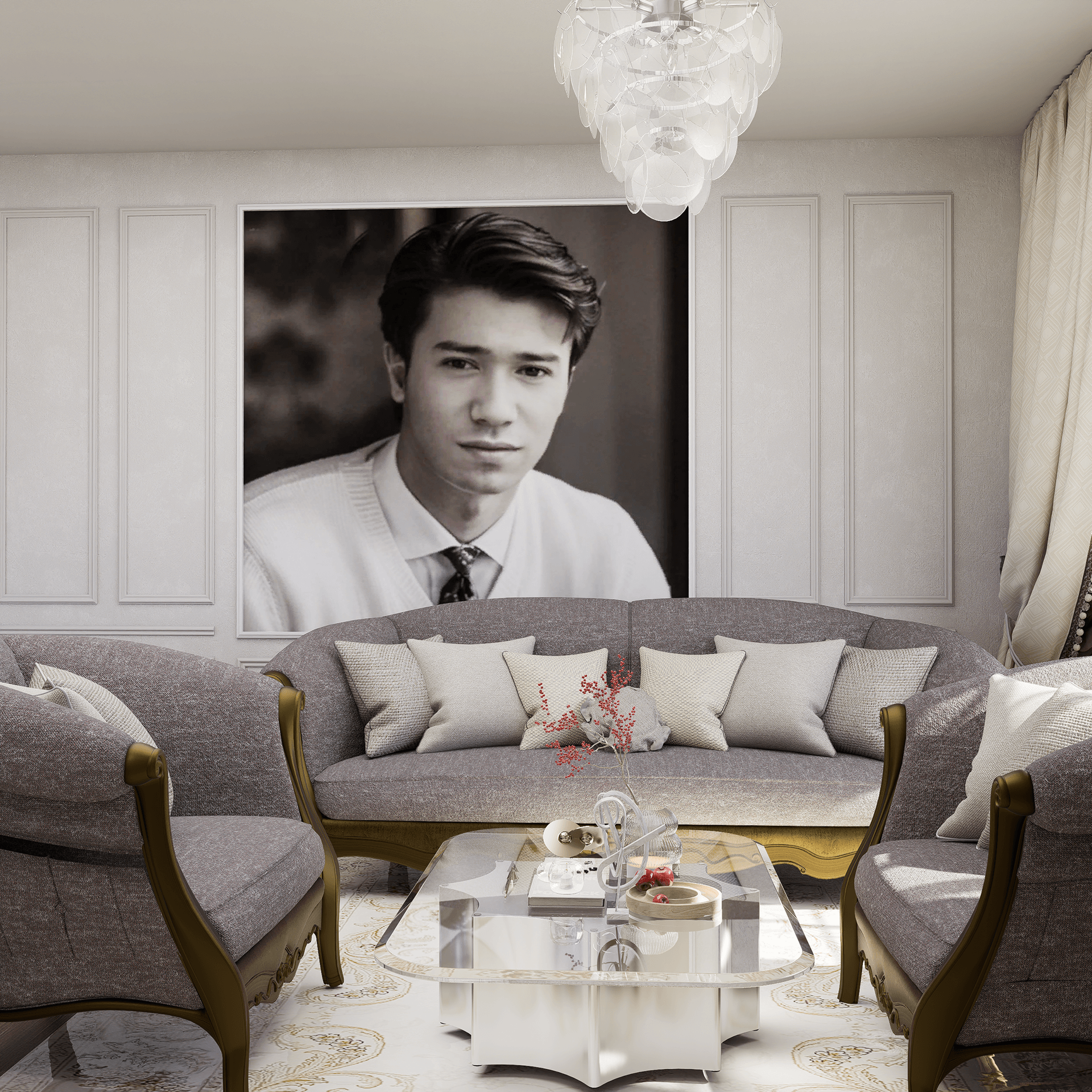 Dining Room Interior Design | 3ds Max + Corona-5