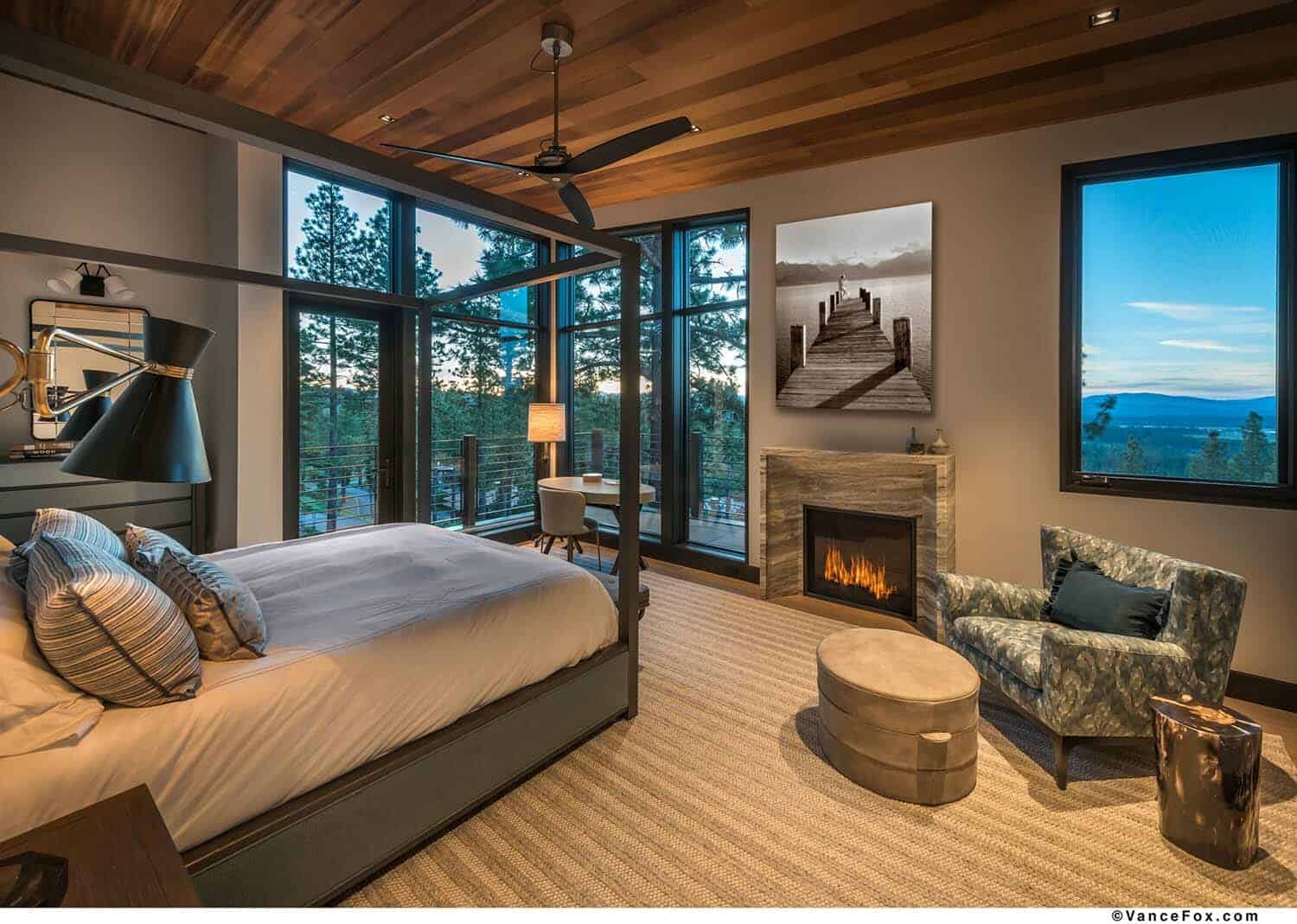 Northern California mountain retreat displays impressive design details-16