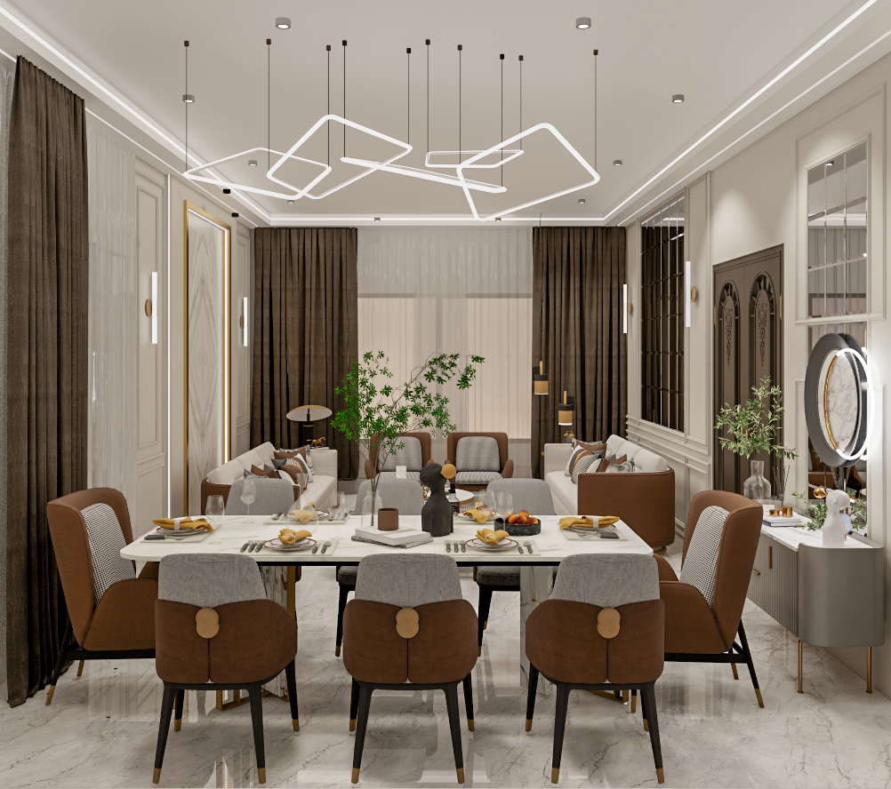 Classical living and dinning area-4