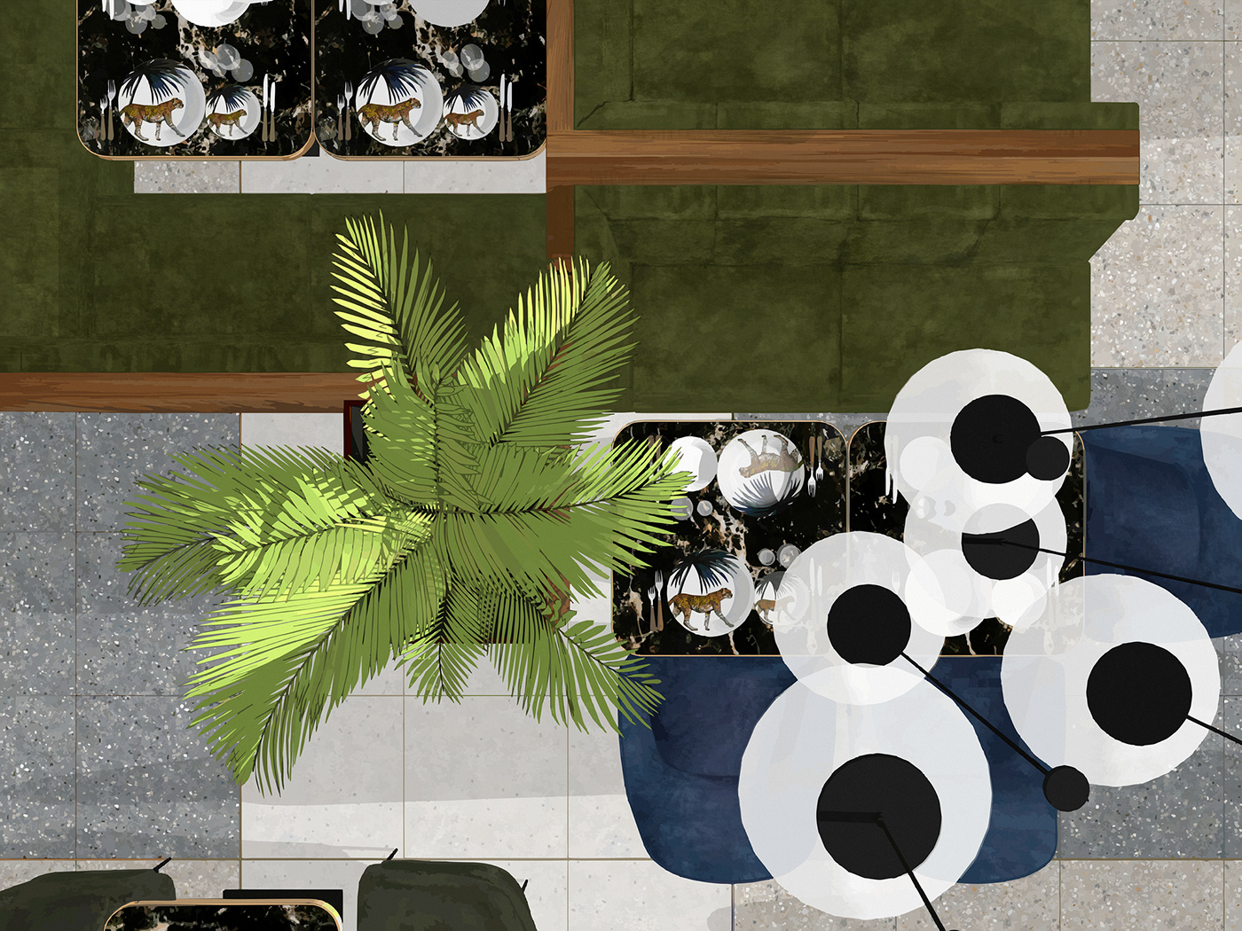 热带风格餐厅设计-16