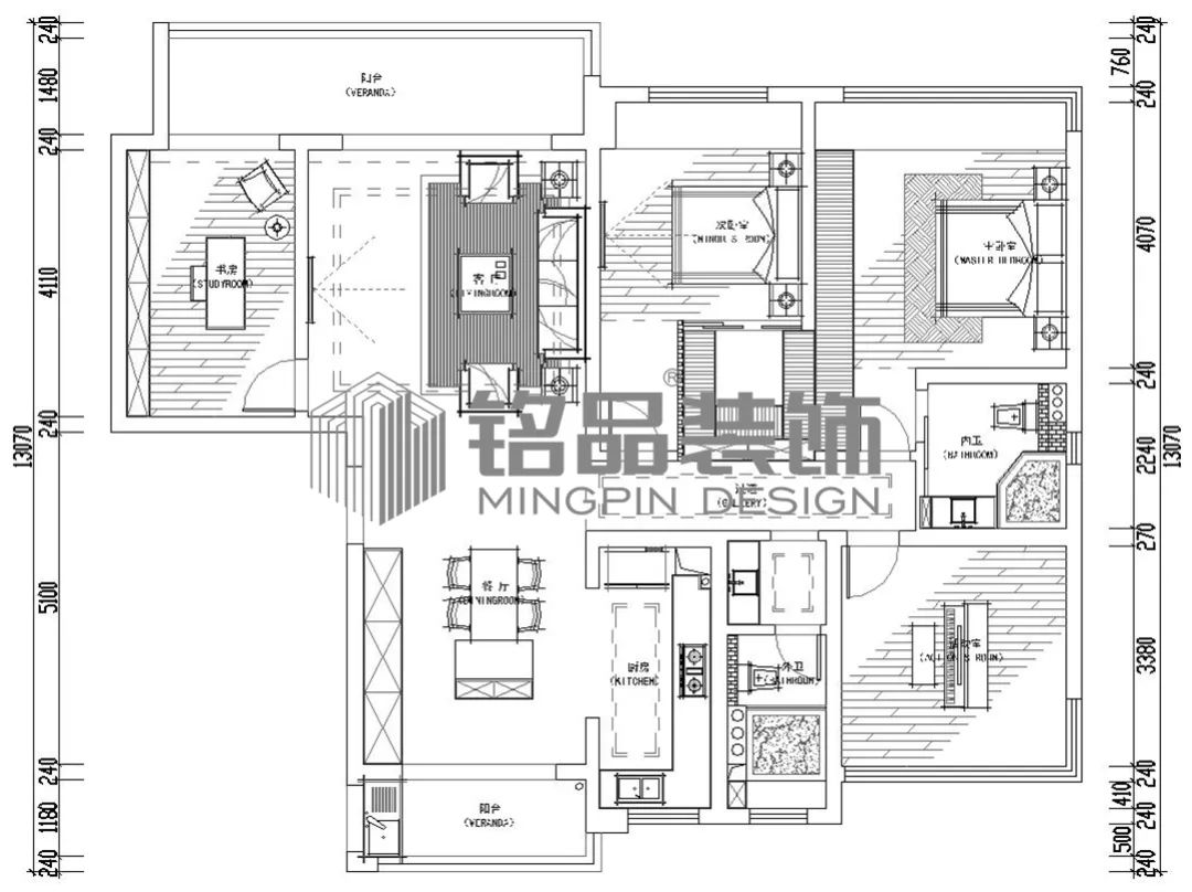 黑白简约,现代时尚 · 150㎡温馨舒适家居设计丨铭品装饰-10