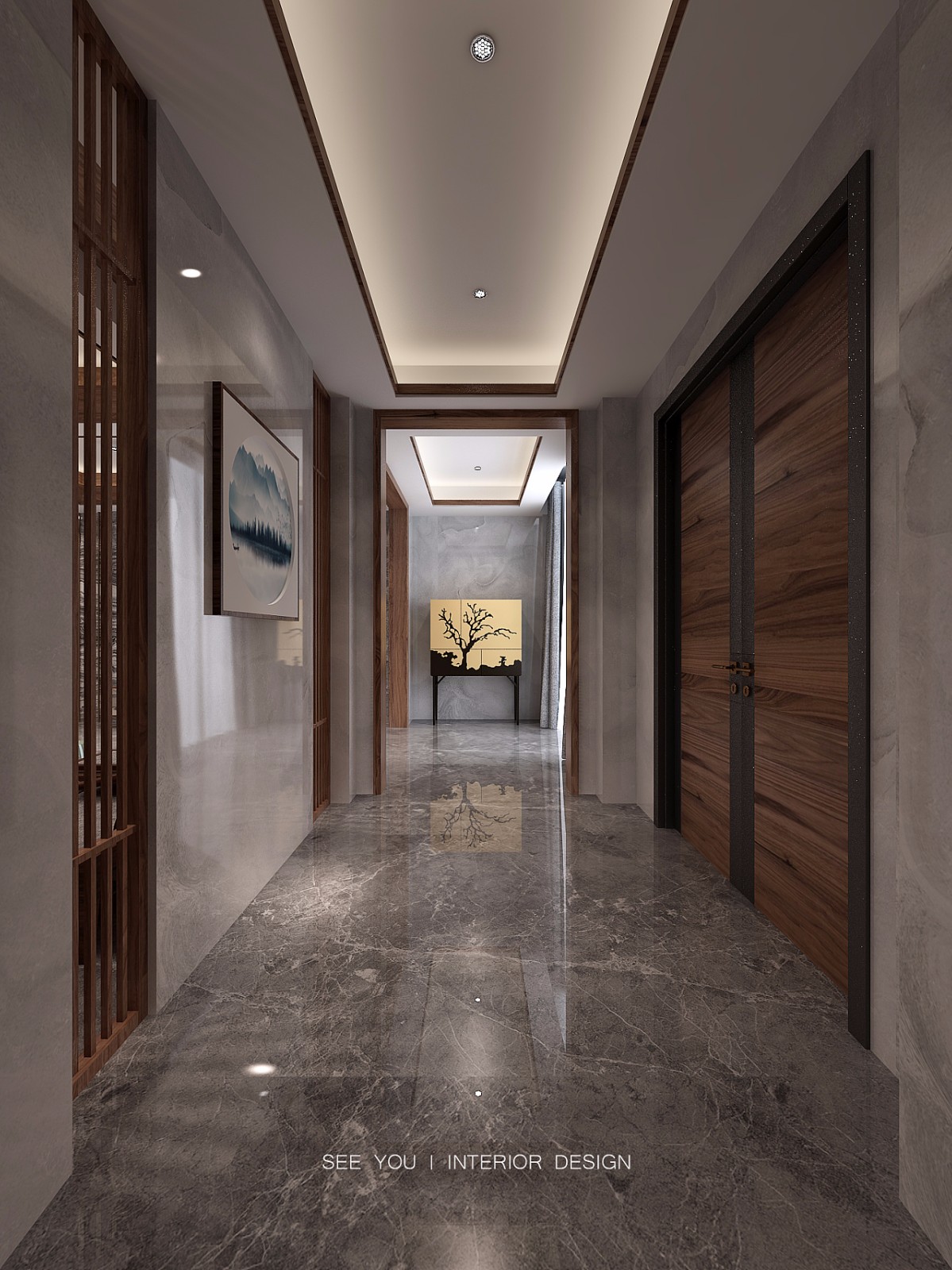 东苼—— 福建莆田万科溪园310㎡中式住宅设计  夕又设计-1