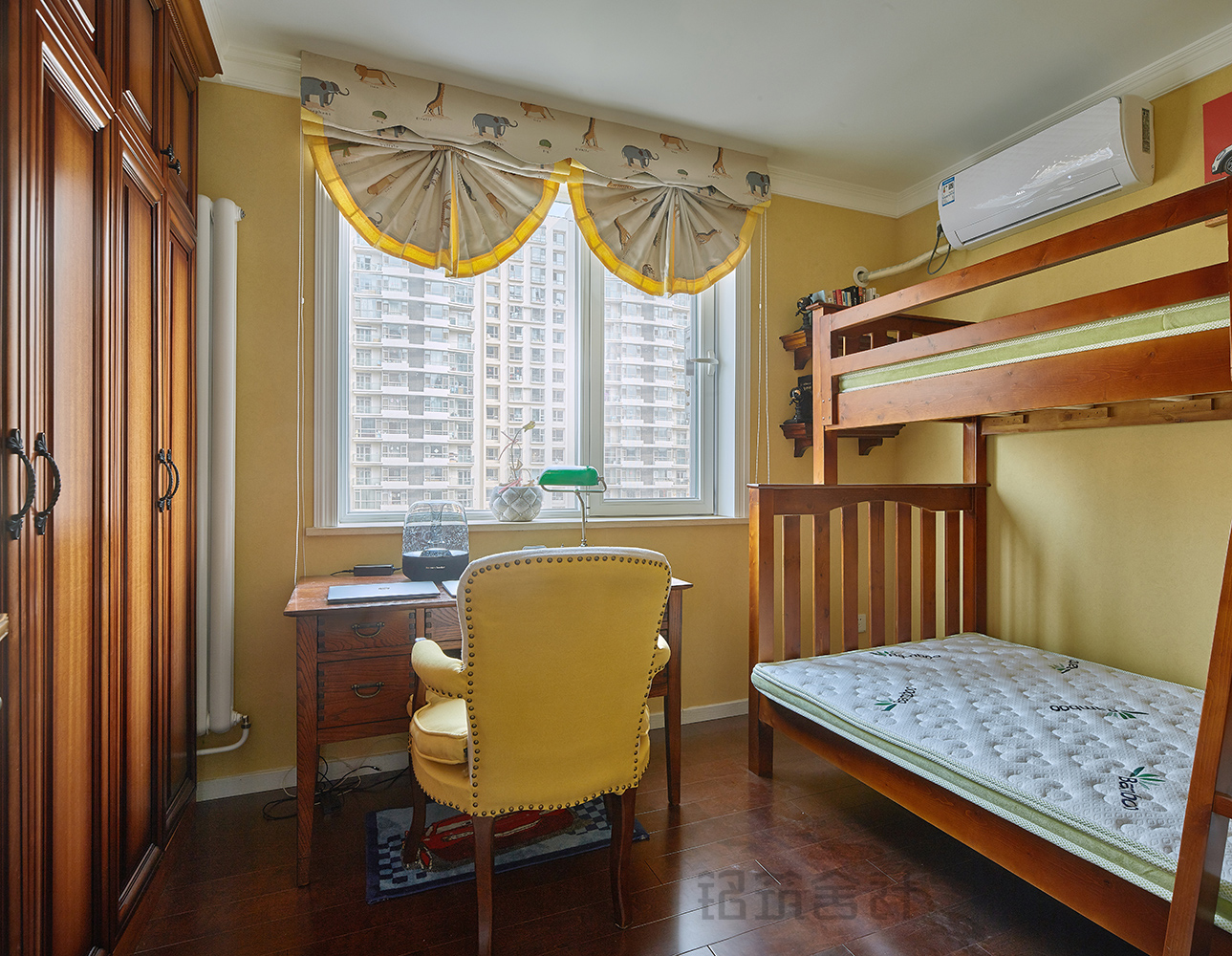 北京 80㎡美式复古家居,色彩家打造温暖空间-24