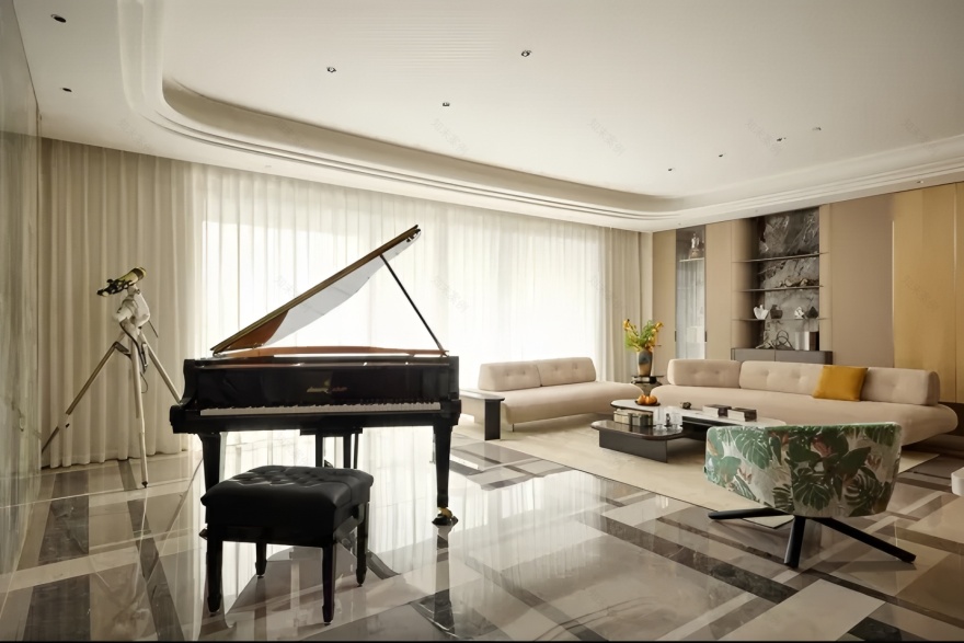 上海香港置地启元330㎡大平层丨中国上海丨上海祎间美学空间设计-4