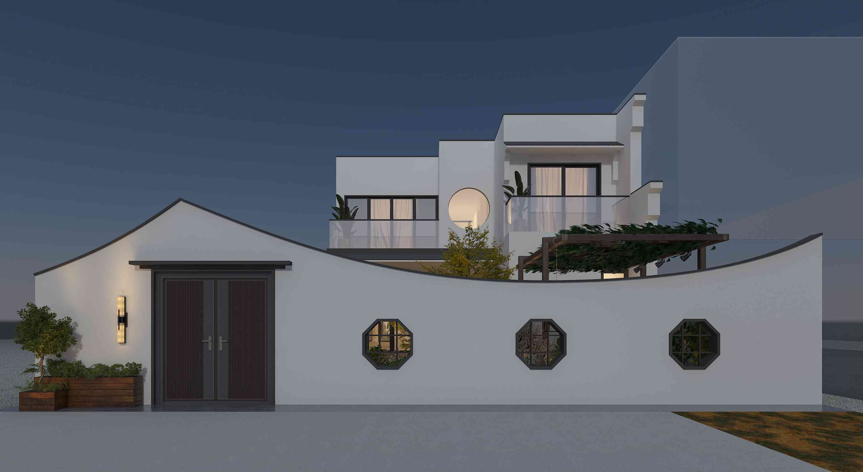 新徽派自建房设计丨中国西安丨五色土（西安）空间设计有限公司-13