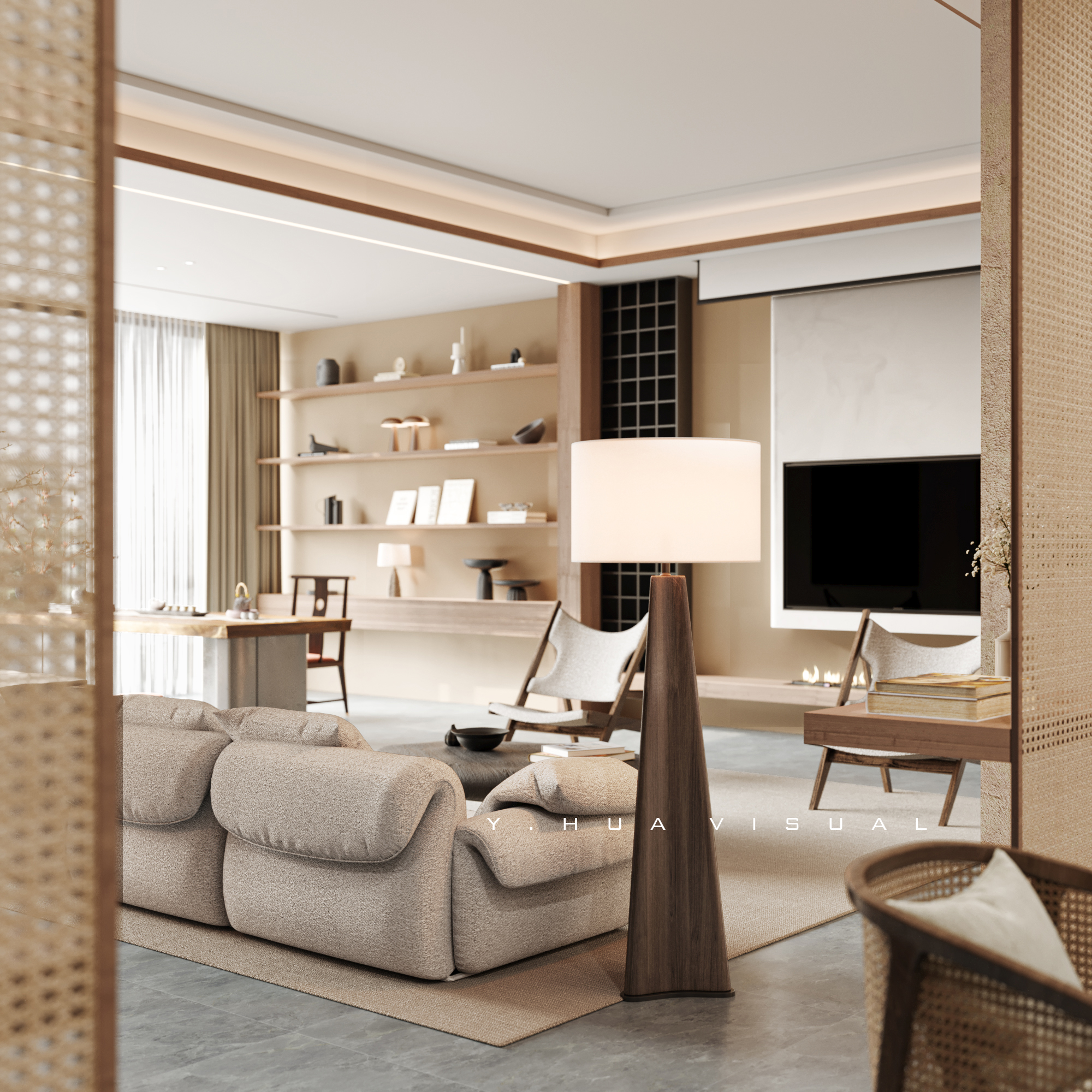 渲染作品分享｜诧寂风大别墅-5