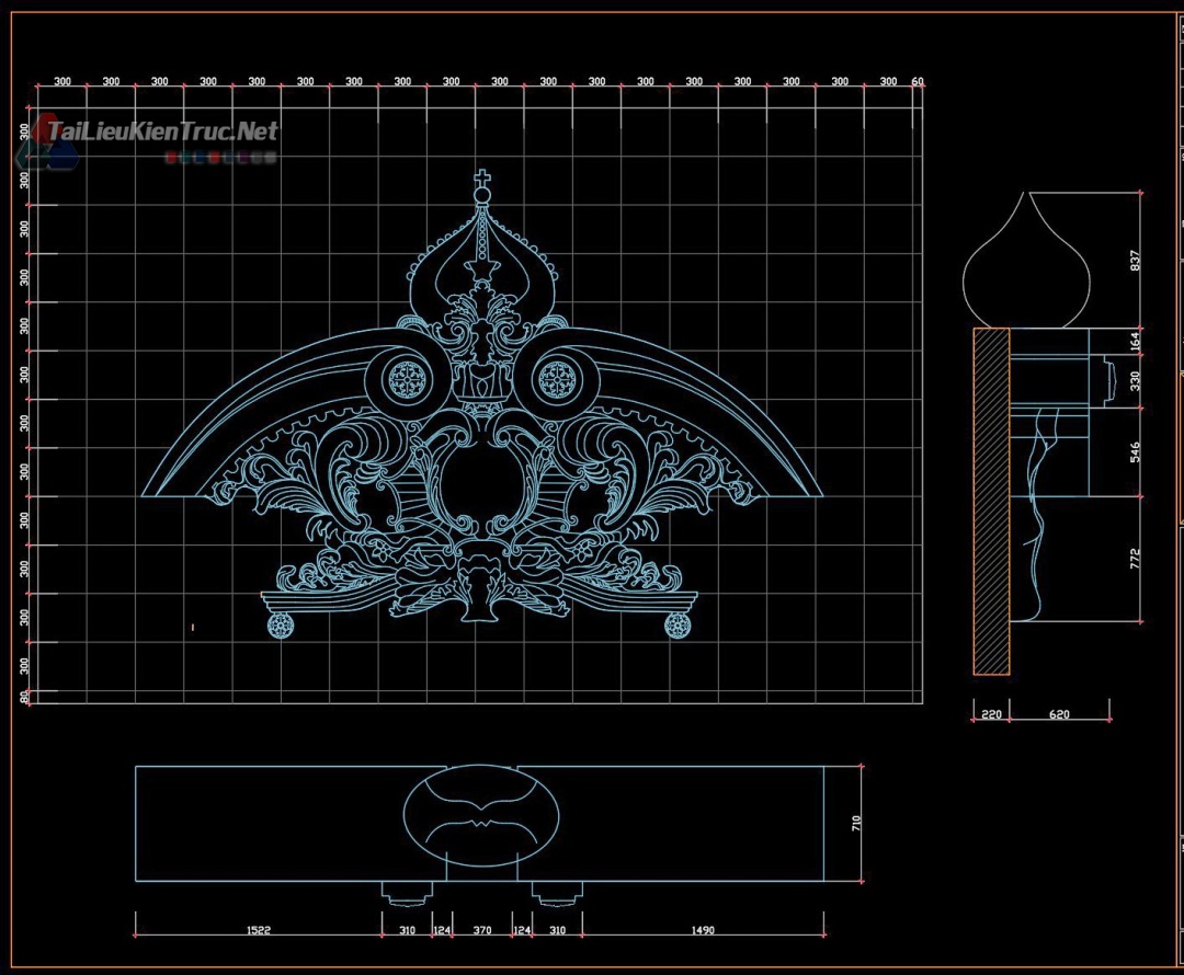 别墅古堡3层新古典设计方案（10·22m）-55