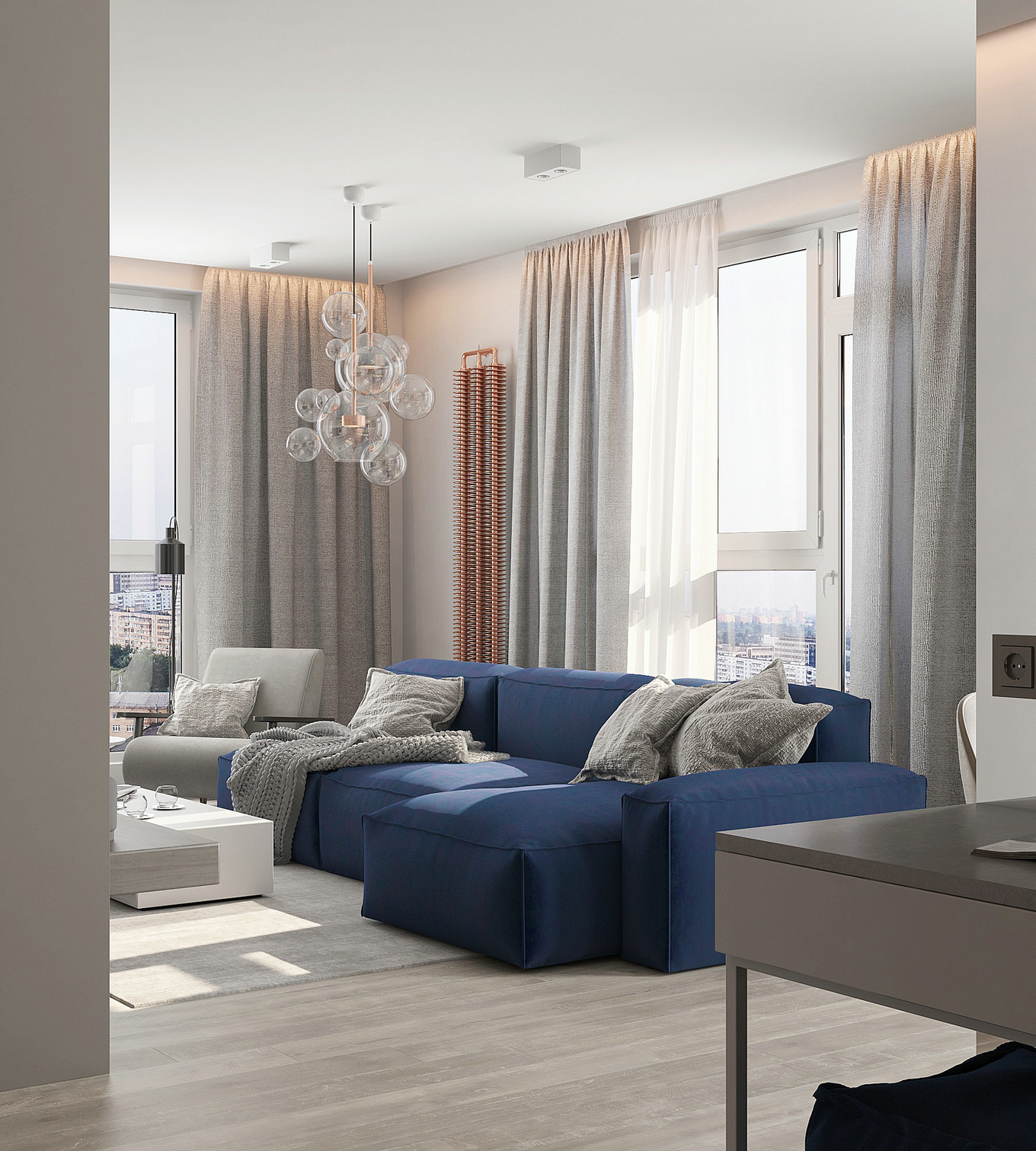 夏日清凉的清新冷色系室内设计-28