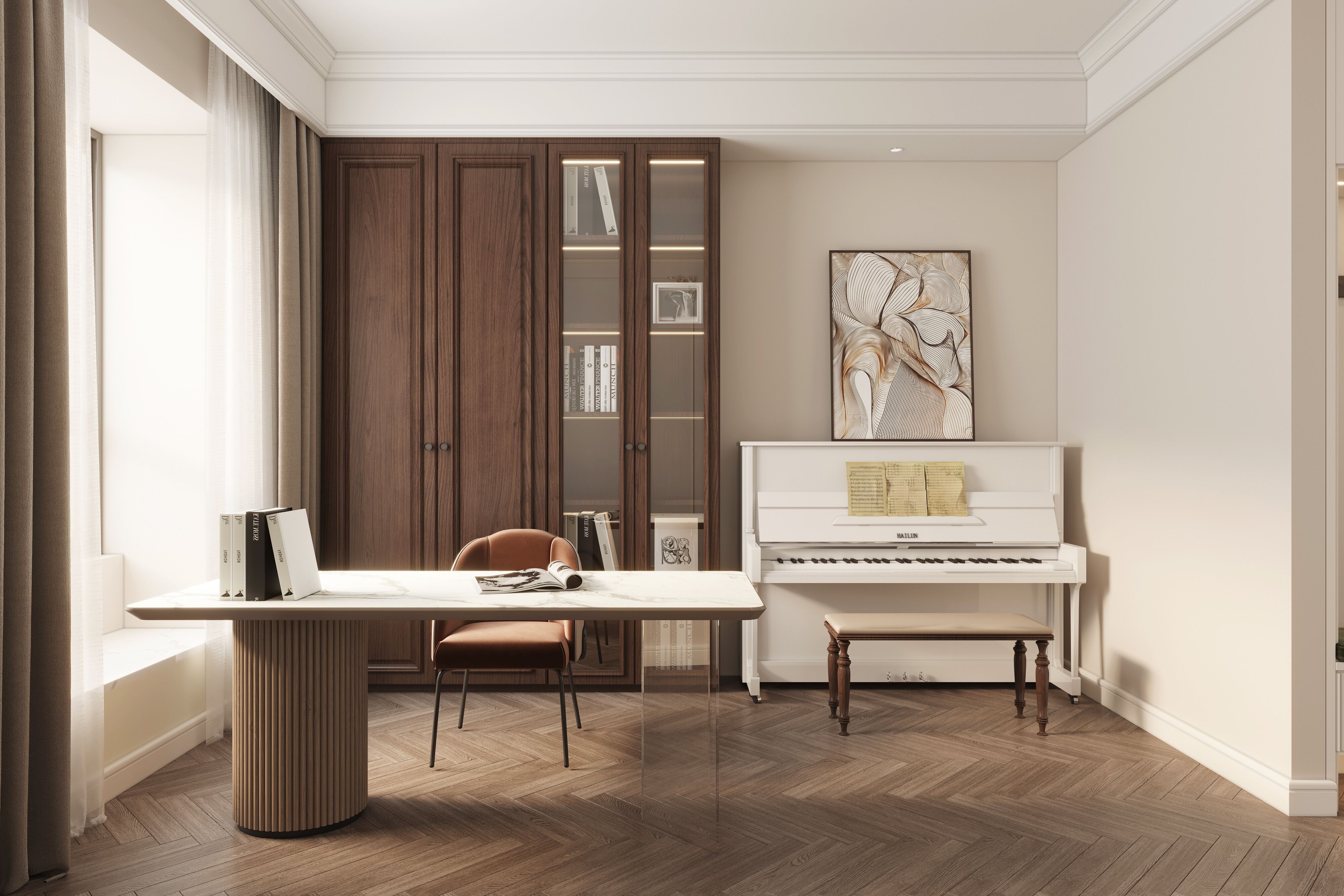 东木设计 | 极简法式，松弛又自然-14