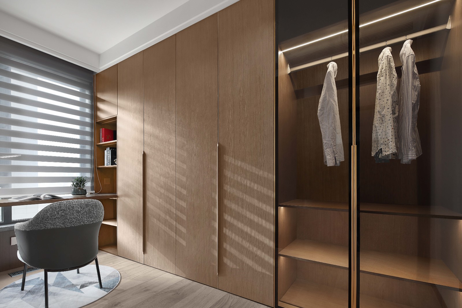 斑斓空间作品:优雅精致的灰调空间-17