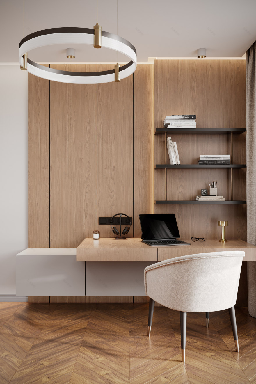 ЖК "RiverSky" 三室公寓可视化项目丨俄罗斯莫斯科-29