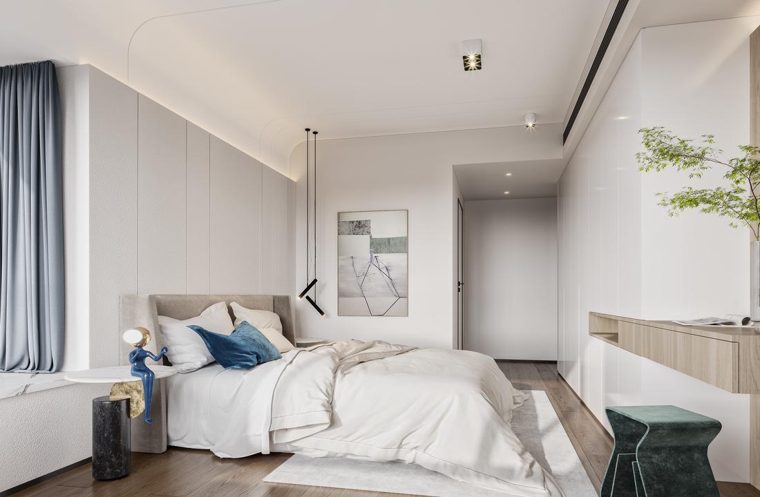 
拥有现代天井，原始自然感强烈的简约开放家 -7