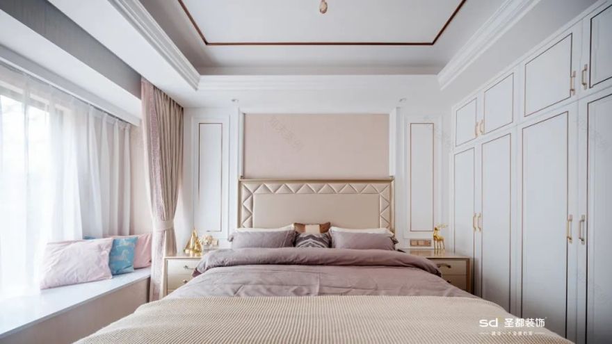 210㎡美式轻奢婚房,父母审美逆袭,犹如艺术馆-46