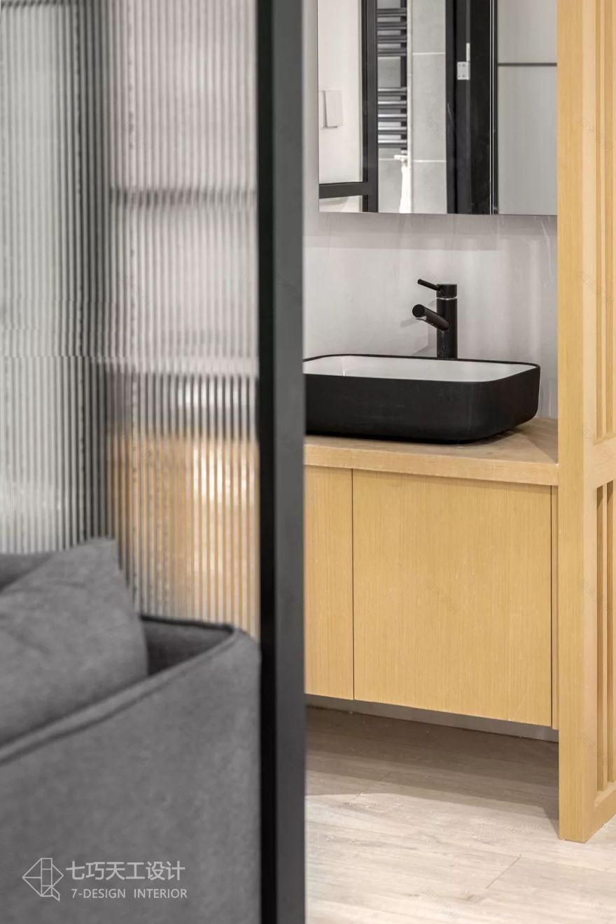 55㎡黑白配打造素颜感新家,不个性不生活!-26