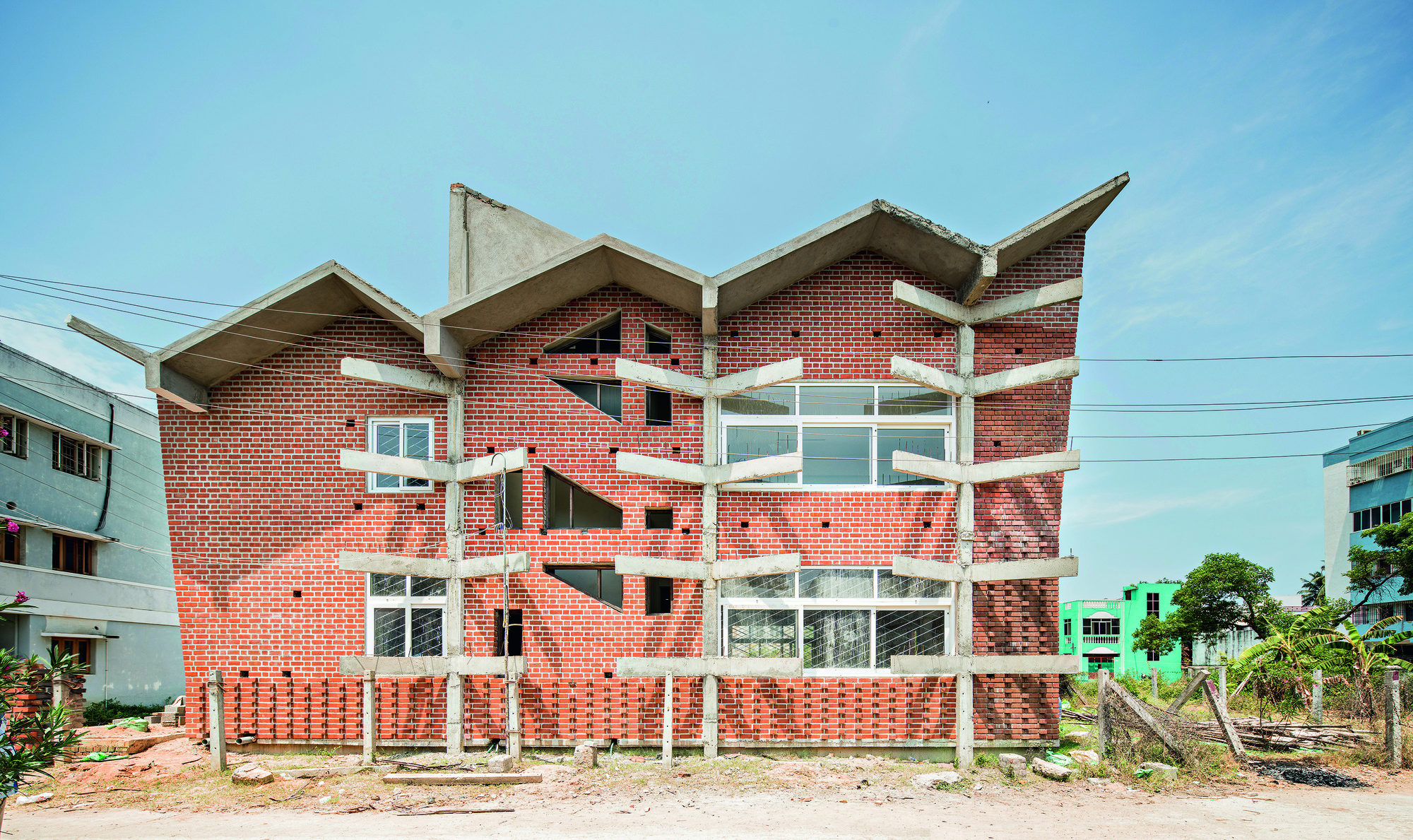 Nandalal Sewa Samithi 图书馆丨印度本地治里丨Anupama Kundoo 建筑事务所-23