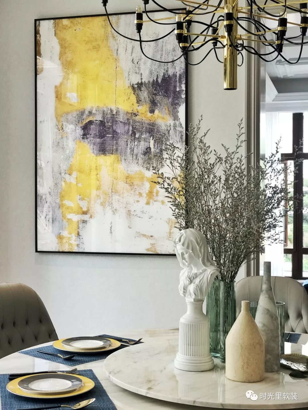 杭州观止别墅现代轻奢风,温馨轻奢的家居艺术-13