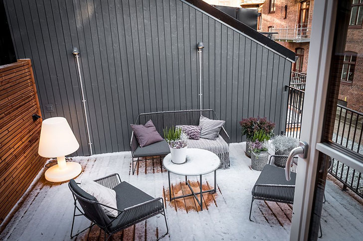 瑞典底层奇趣公寓 | 开放式明亮厨房++ 露台卧室-24