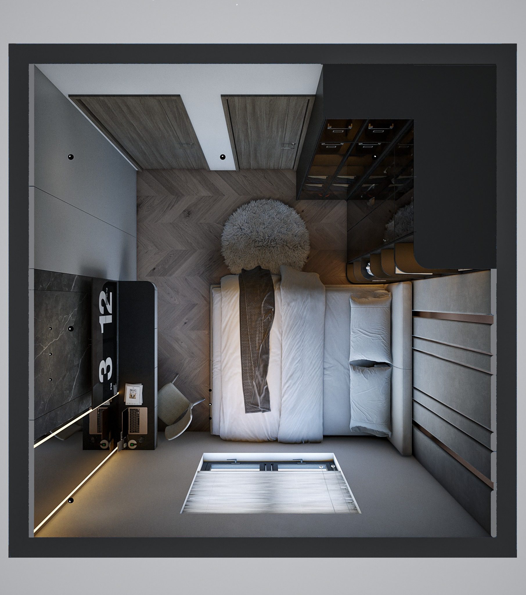 Sketchup卧室室内模型丨Hieu Decor-7