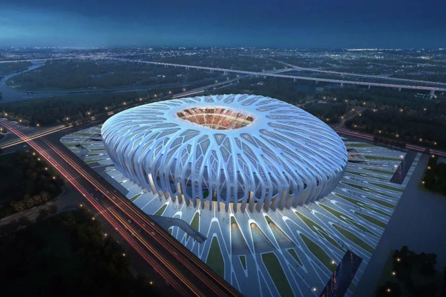 恒大新球场“莲冠”方案亮相,现代科技感十足-36