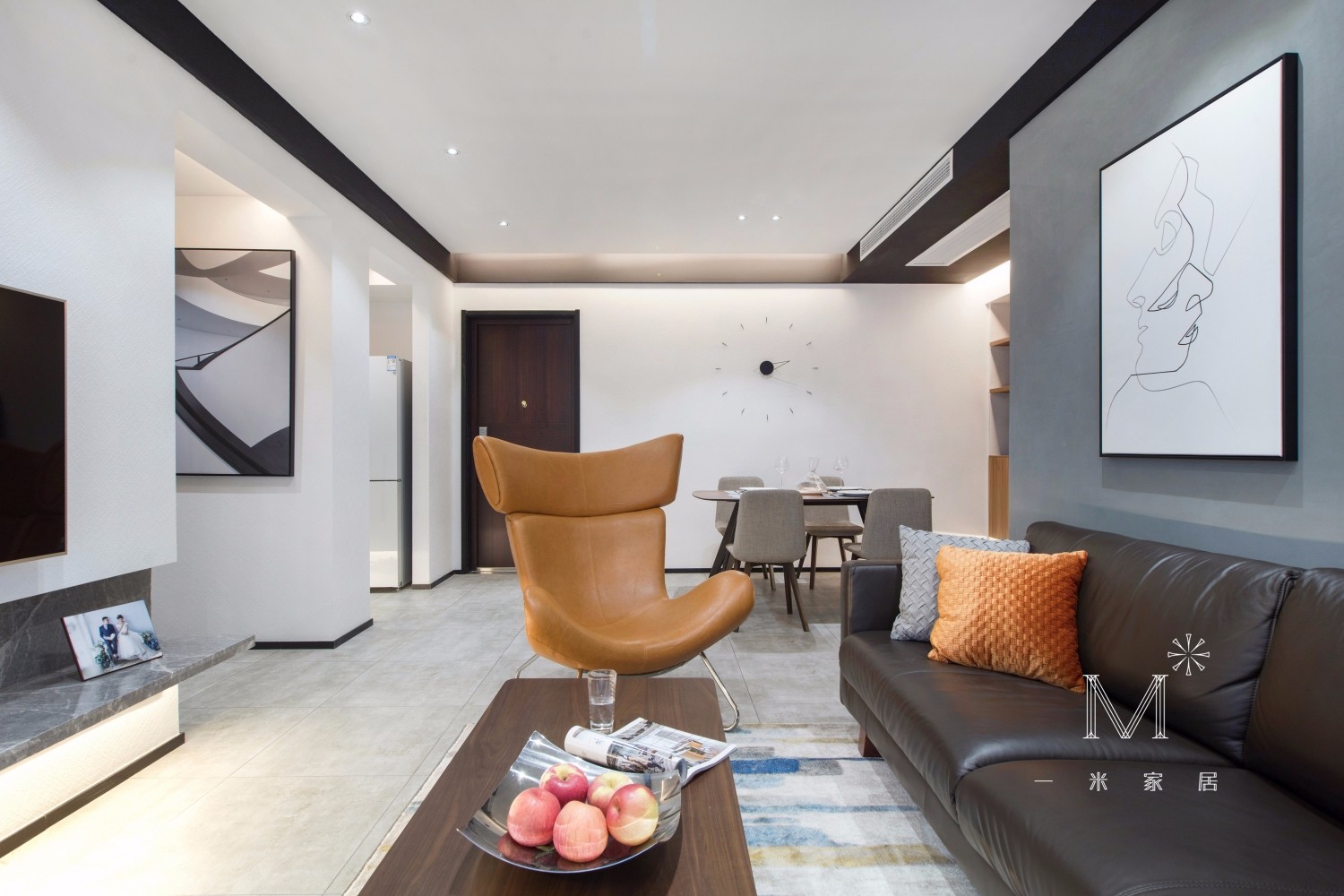 110m²现代极简住宅 | 金属与木质的简约艺术-6