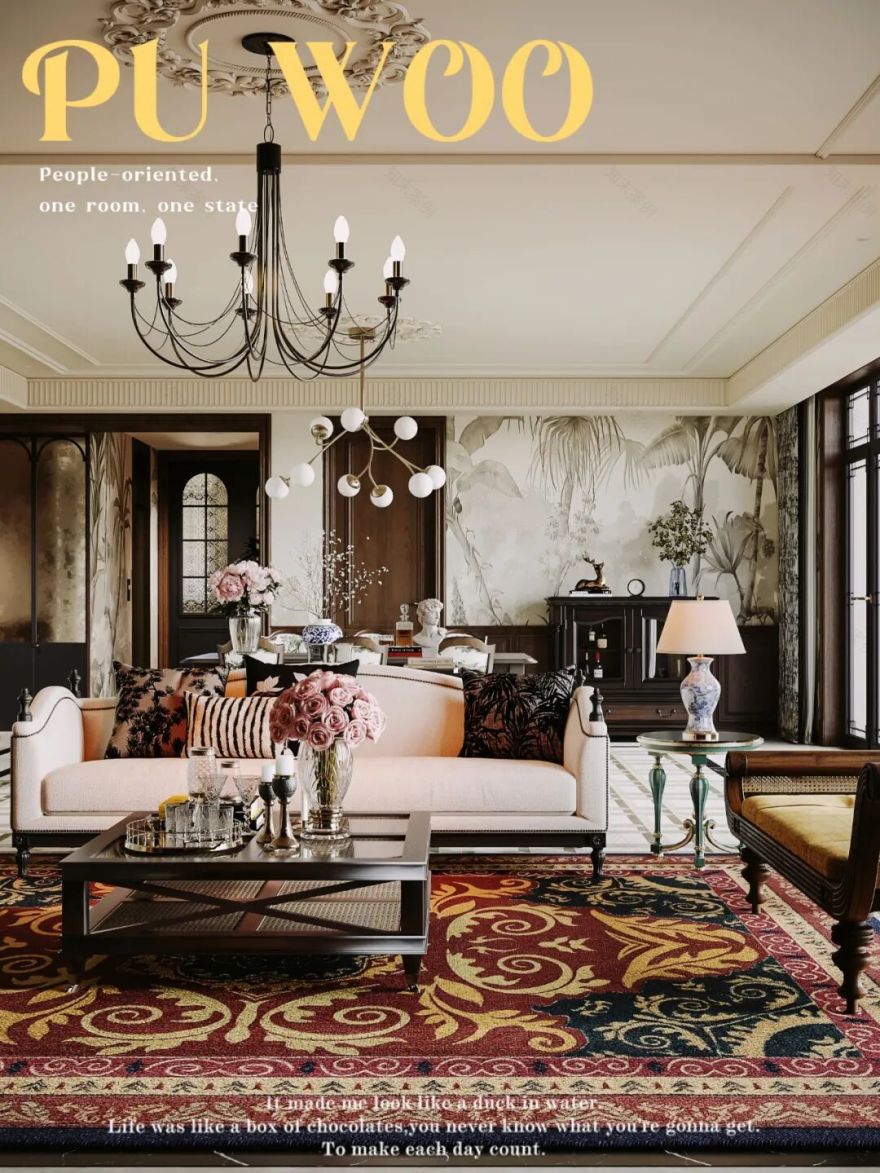 P.W.璞物设计丨多伦多1300㎡独栋别墅,雕花琢韵墅写人生-208