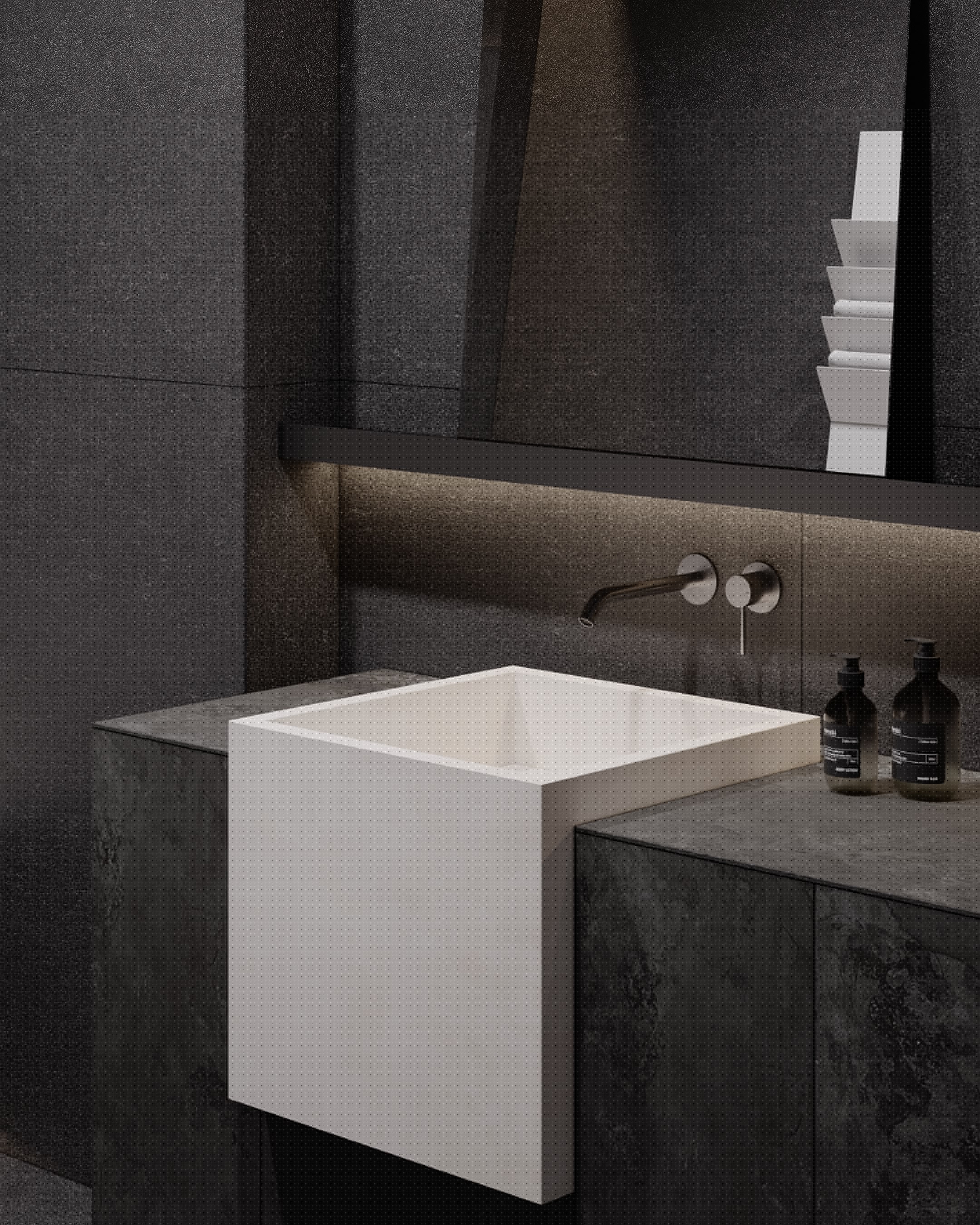 极简黑质感空间  打造精致沉稳住宅！-38