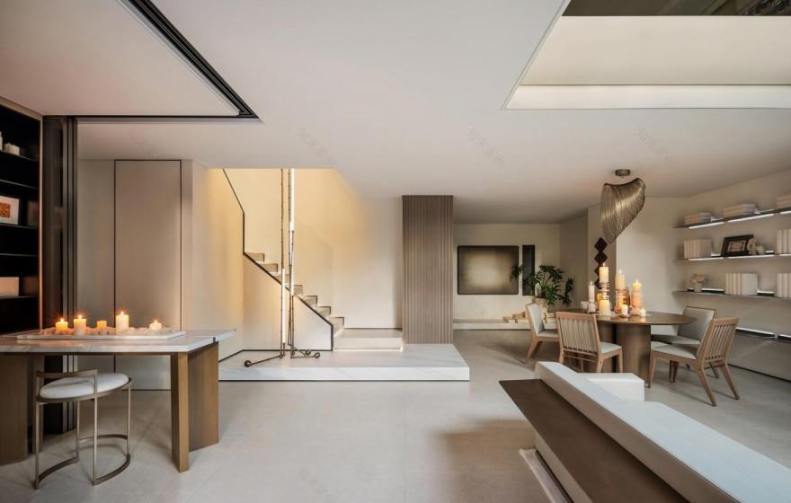 万宁万华·万岭麓湾下叠别墅样板间丨中国万宁丨深圳市盘石室内设计有限公司,万华室内设计中心-9