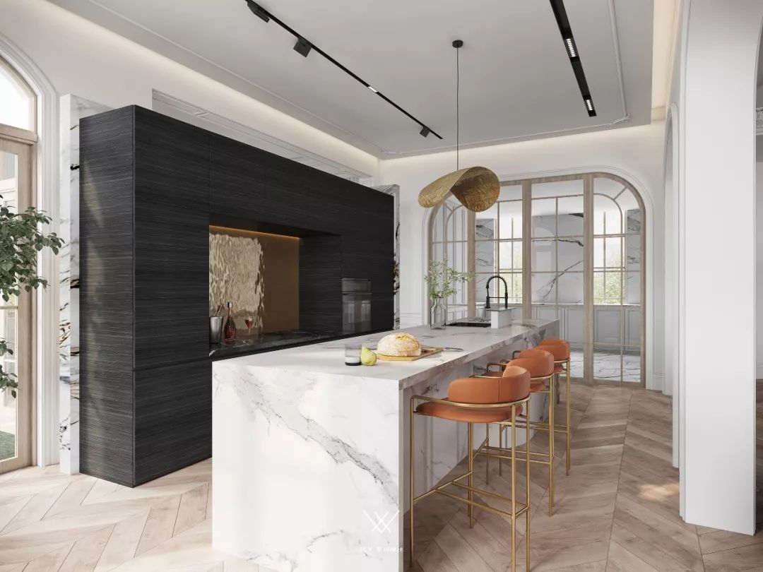法式现代风独栋别墅,优雅与时尚的完美融合-44