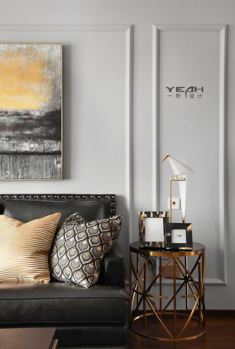 现代美式家,金属线条与少女心的完美结合-24